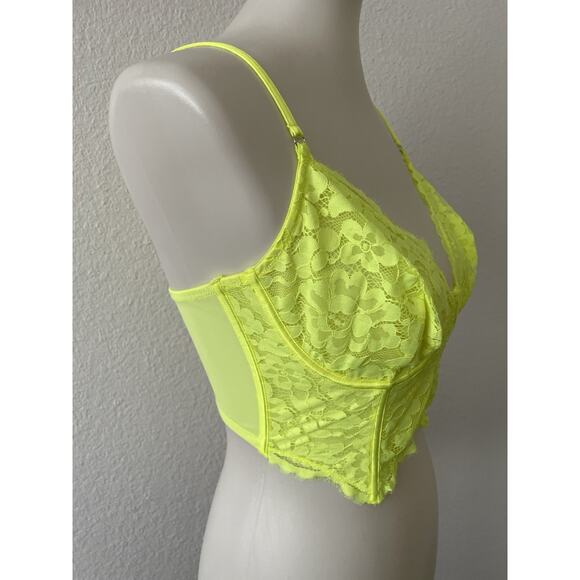 Cosabella Bra Bustier Floral Lace Semi Sheer Lingerie Italy - Picture 4 of 10